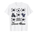 Soccer Nana Bow Soccer Mom Mommy T-Shirt - Aesthetic Graphic Unisex