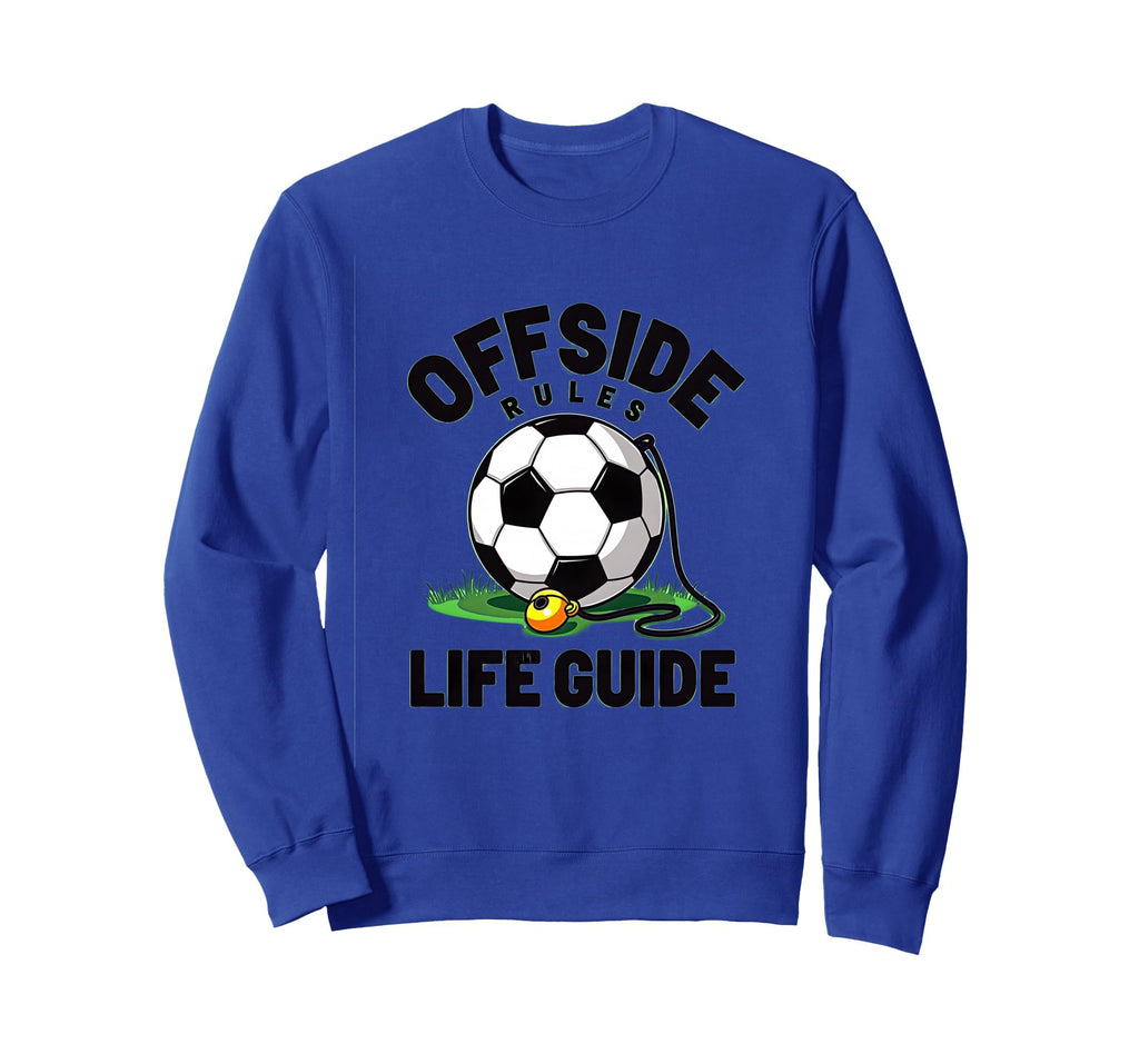 Offside Rules Life Guide Soccer Sweatshirt - Aesthetic Graphic Men Women