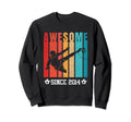 Born 2014 Funny 10 Birthday Sweatshirt - Aesthetic Graphic for Adults