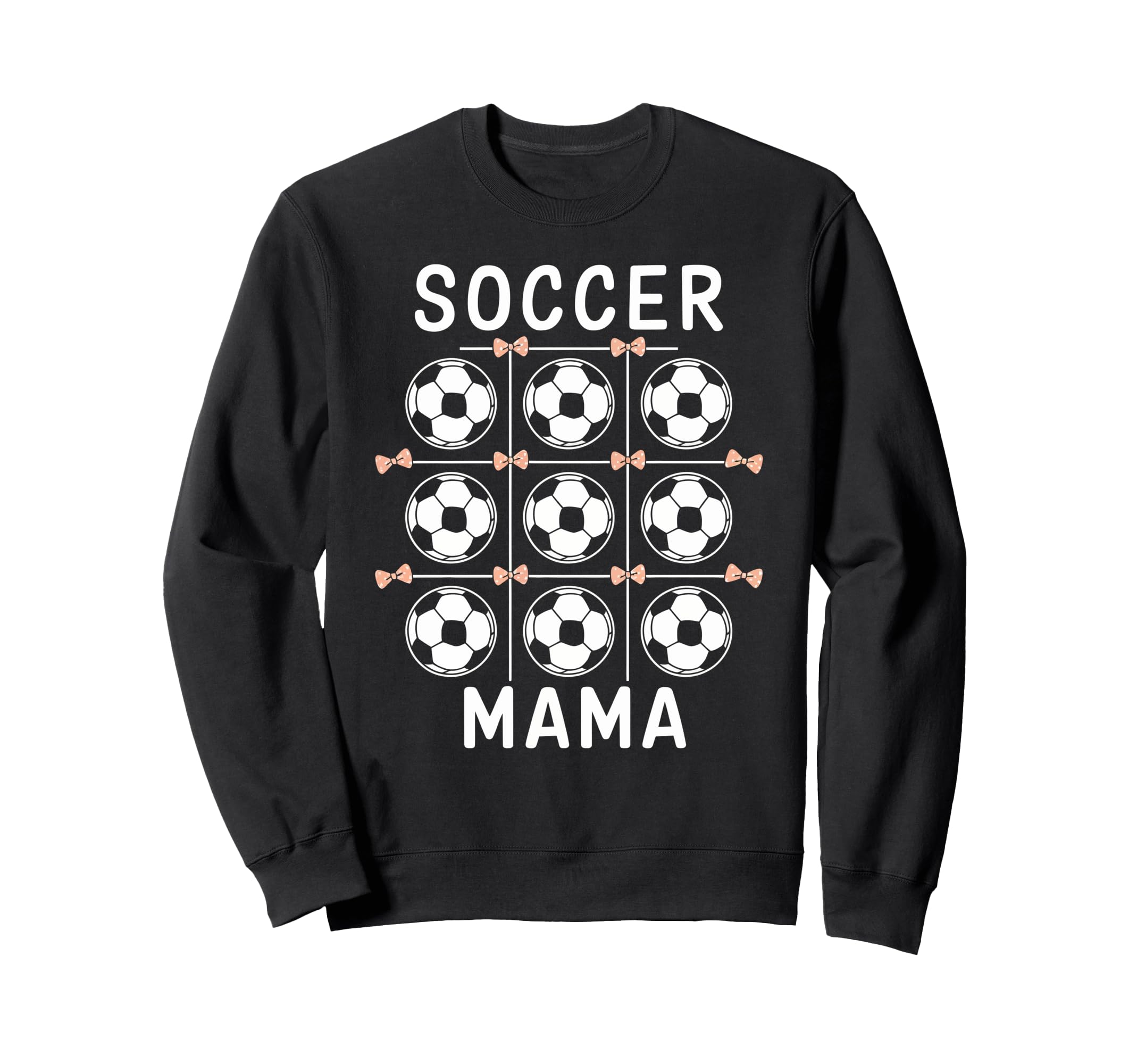 Soccer Mama Coquette Bow Soccer Sweatshirt - Custom Art Print for Adults