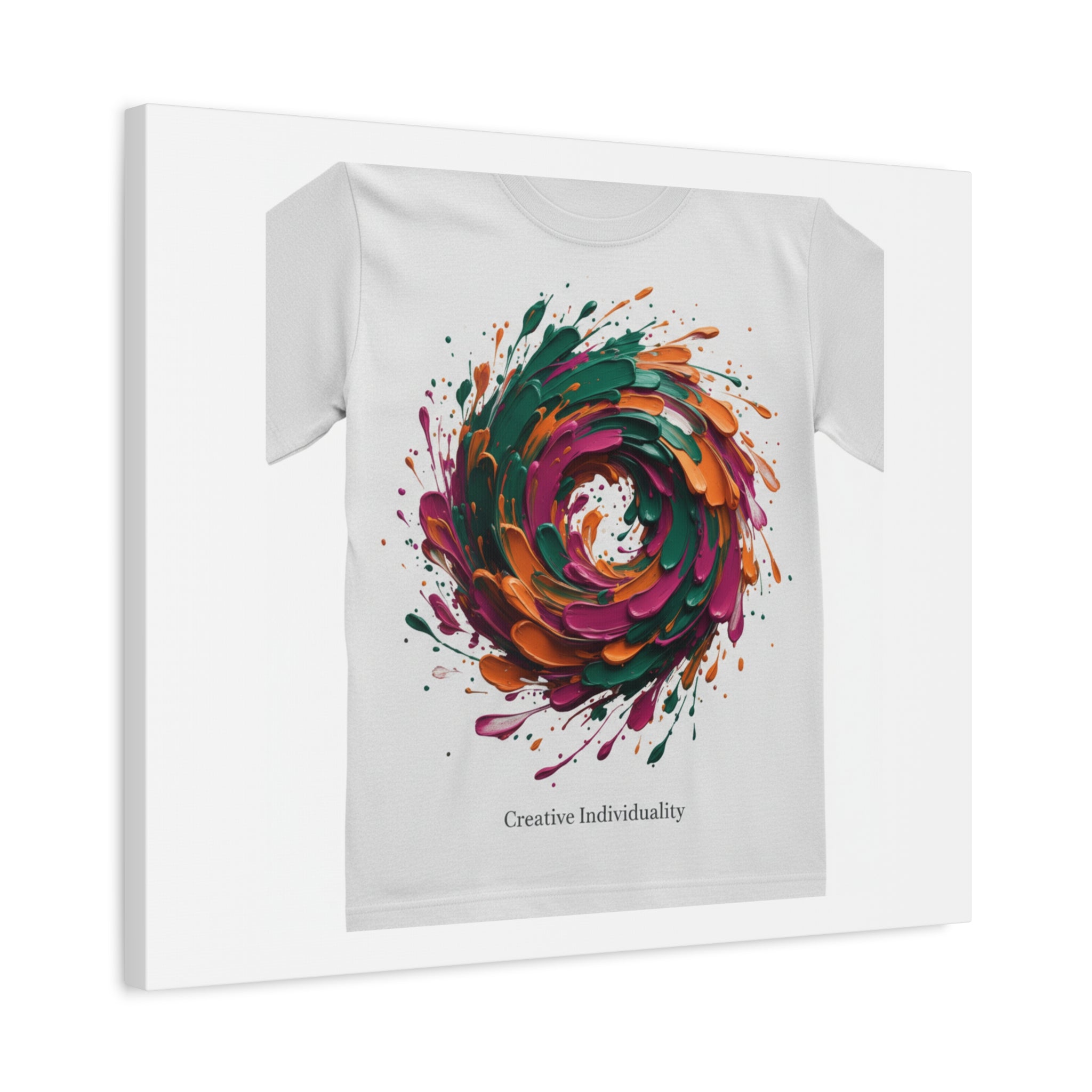 Painterly Abstract Floral Swirl Canvas | Matte Stretched Canvas