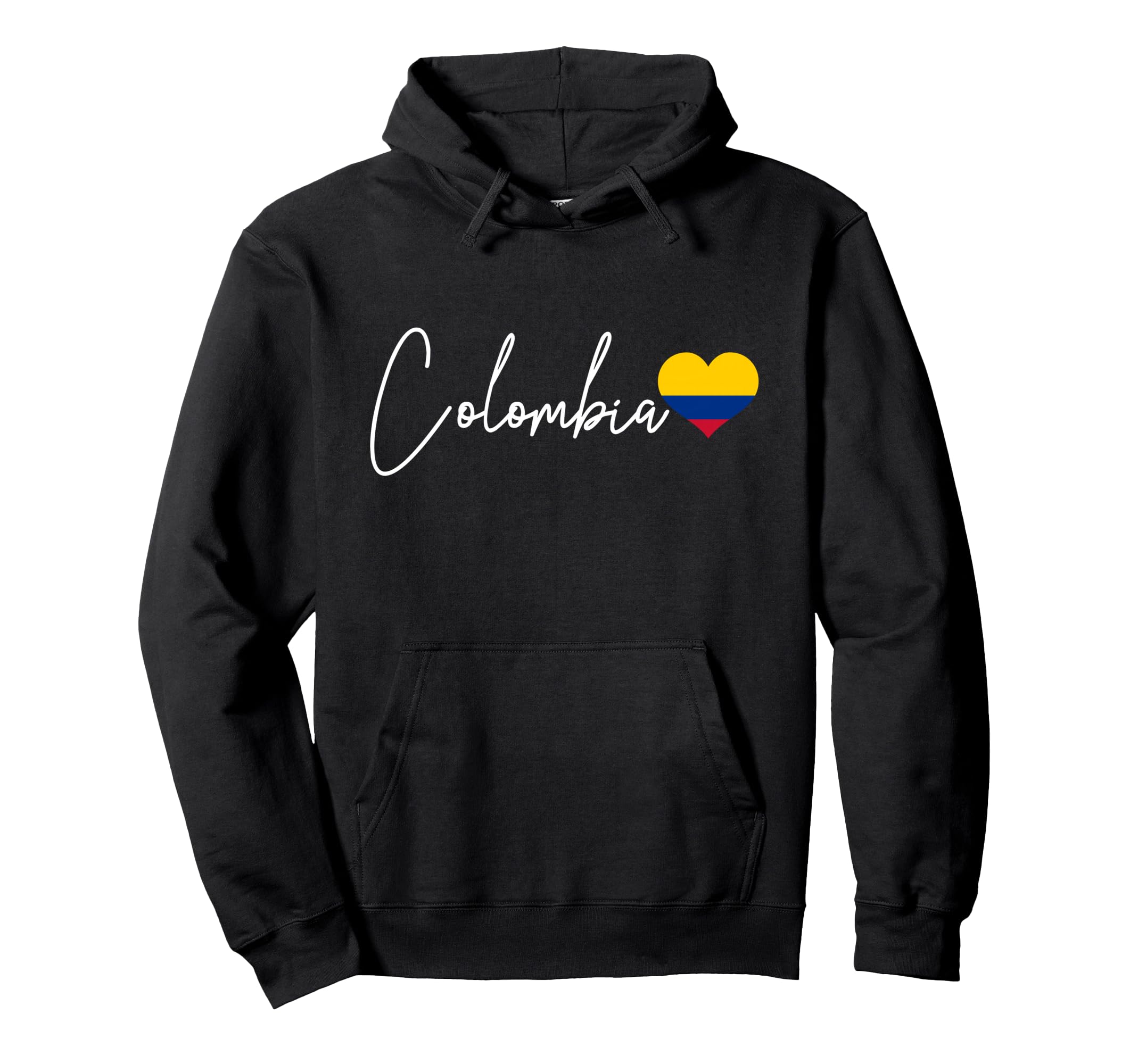 Colombia Heart Pride Colombian Flag Hoodie - Aesthetic Graphic Unisex