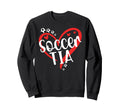 Soccer Tia Heart Tia Soccer Sweatshirt - Minimalist Print for Adults