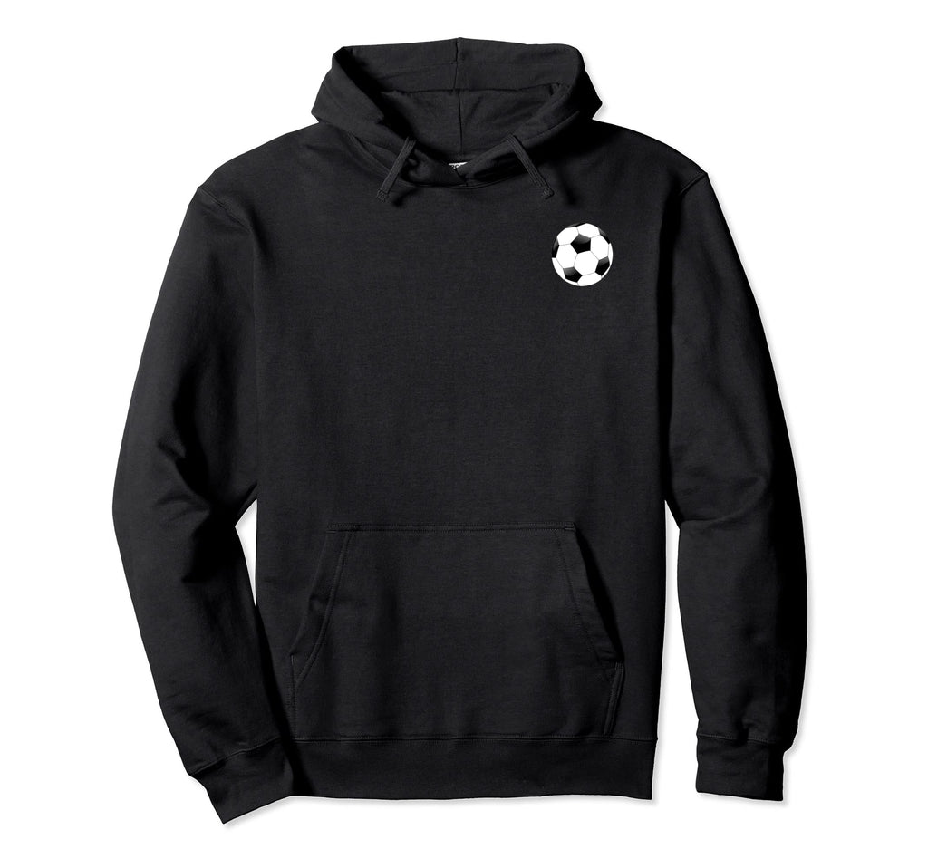 Double Sided Soccer Coach Pocket Logo Hoodie - Novelty Apparel Men Women