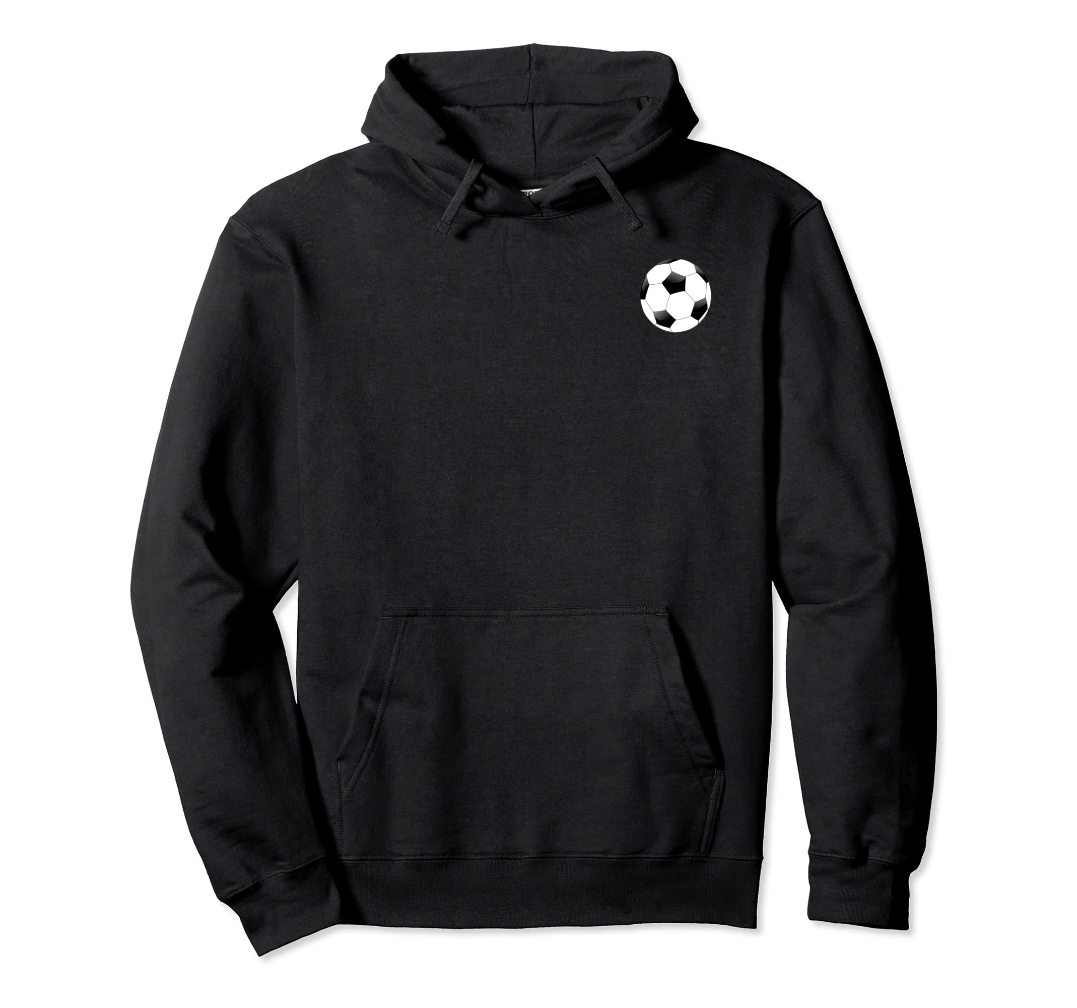 Double Sided Soccer Coach Pocket Logo Hoodie - Novelty Apparel Men Women