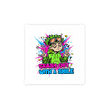 Crash Out With A Smile Sticker | neon meltdown, crash out sticker