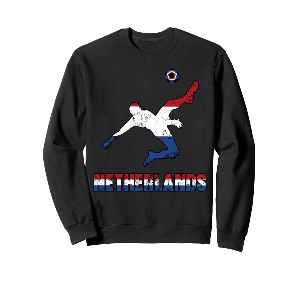 Netherlands Football Soccer Game Player Sweatshirt - Unique Graphic Unisex