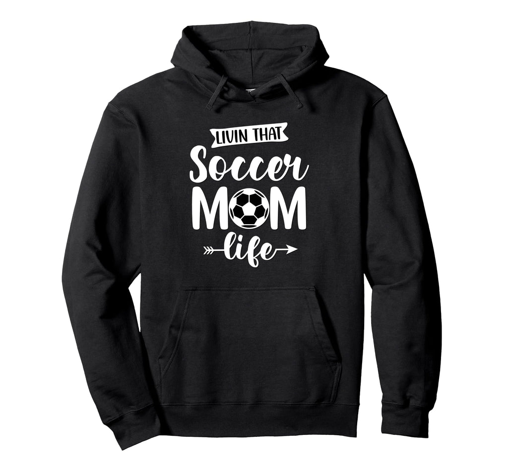 Livin That Soccer Mom Life Support School Hoodie - Minimalist Print Unisex