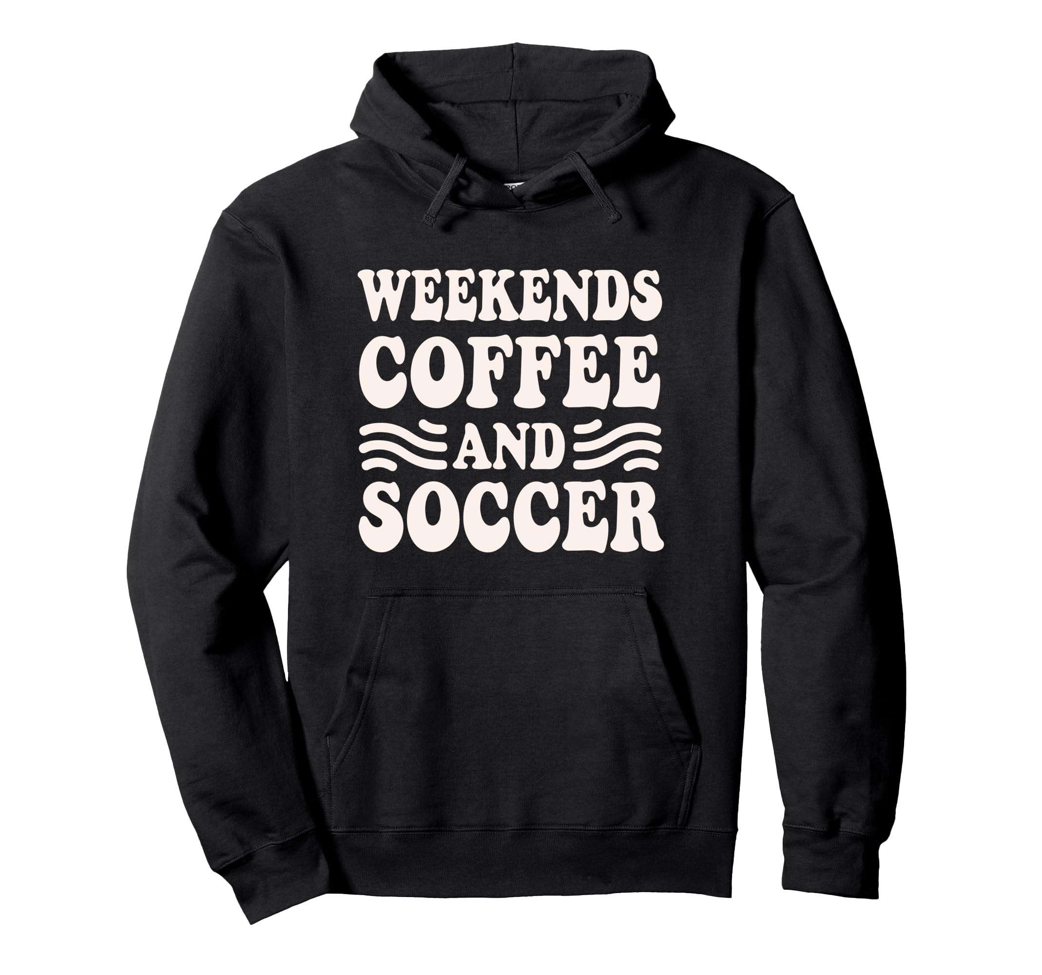Weekends Coffee And Soccer Groovy Mom Hoodie - Unique Graphic for Adults