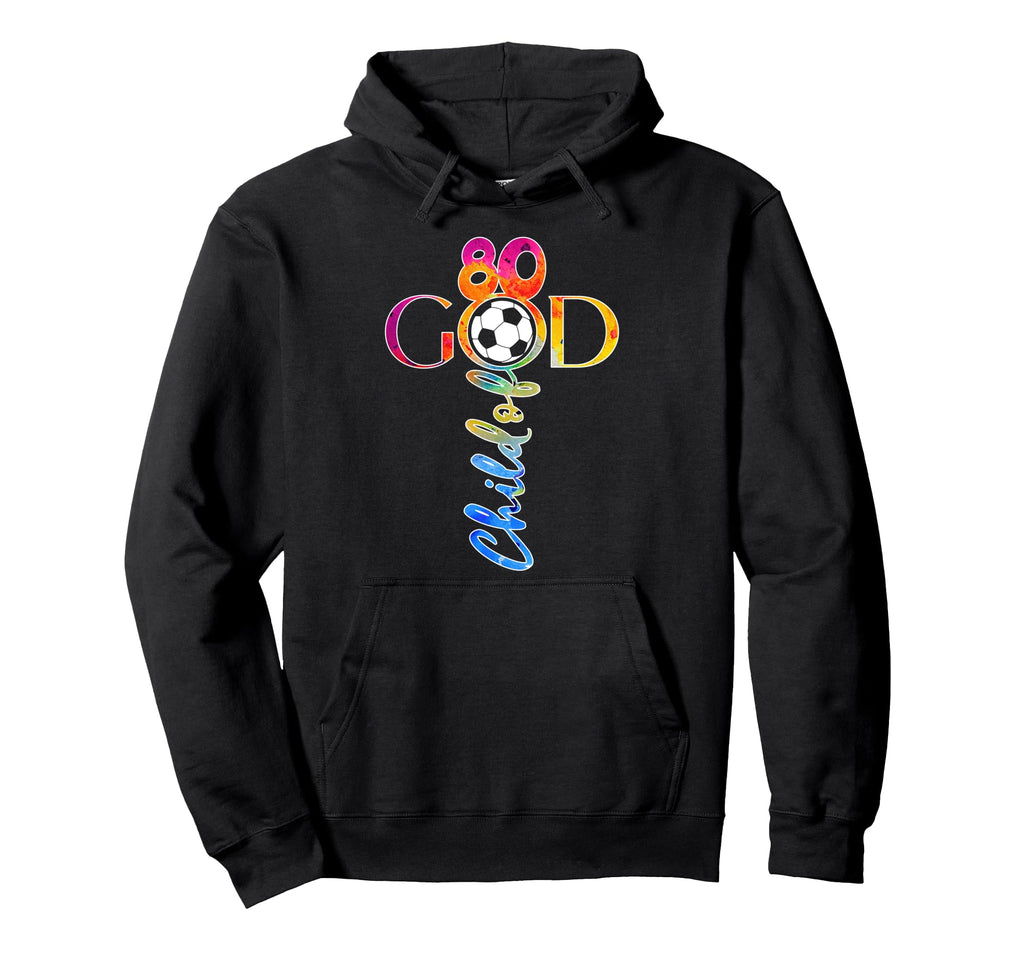 Jesus 80 Years Child God Soccer 80Th Hoodie - Unique Graphic Men Women