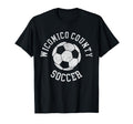 Wicomico County Soccer Distressed 90S T-Shirt - Trendy Graphic Unisex