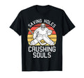 Saving Goals Crushing Souls Goalkeeper T-Shirt - Novelty Apparel Unisex