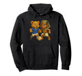 Egyptian Pharaoh King Tut Play Soccer Teddy Hoodie - Graphic Print Unisex