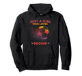 Just Who Loves Soccer Hoodie - Minimalist Print for Adults