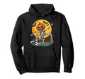 Pumpkin Skeleton Goalie Soccer Hoodie - Minimalist Print Men Women