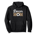 Soccer Funny Mom Game Leopard Mothers Day Hoodie - Streetwear Style Unisex