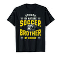 Striker Nature Soccer Player Brother T-Shirt - Minimalist Print Men Women