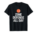 Funny Basketball Coach Gift Zone T-Shirt - Minimalist Print for Adults