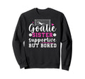 Soccer Goalie Sister Supportive Sweatshirt - Aesthetic Graphic for Adults