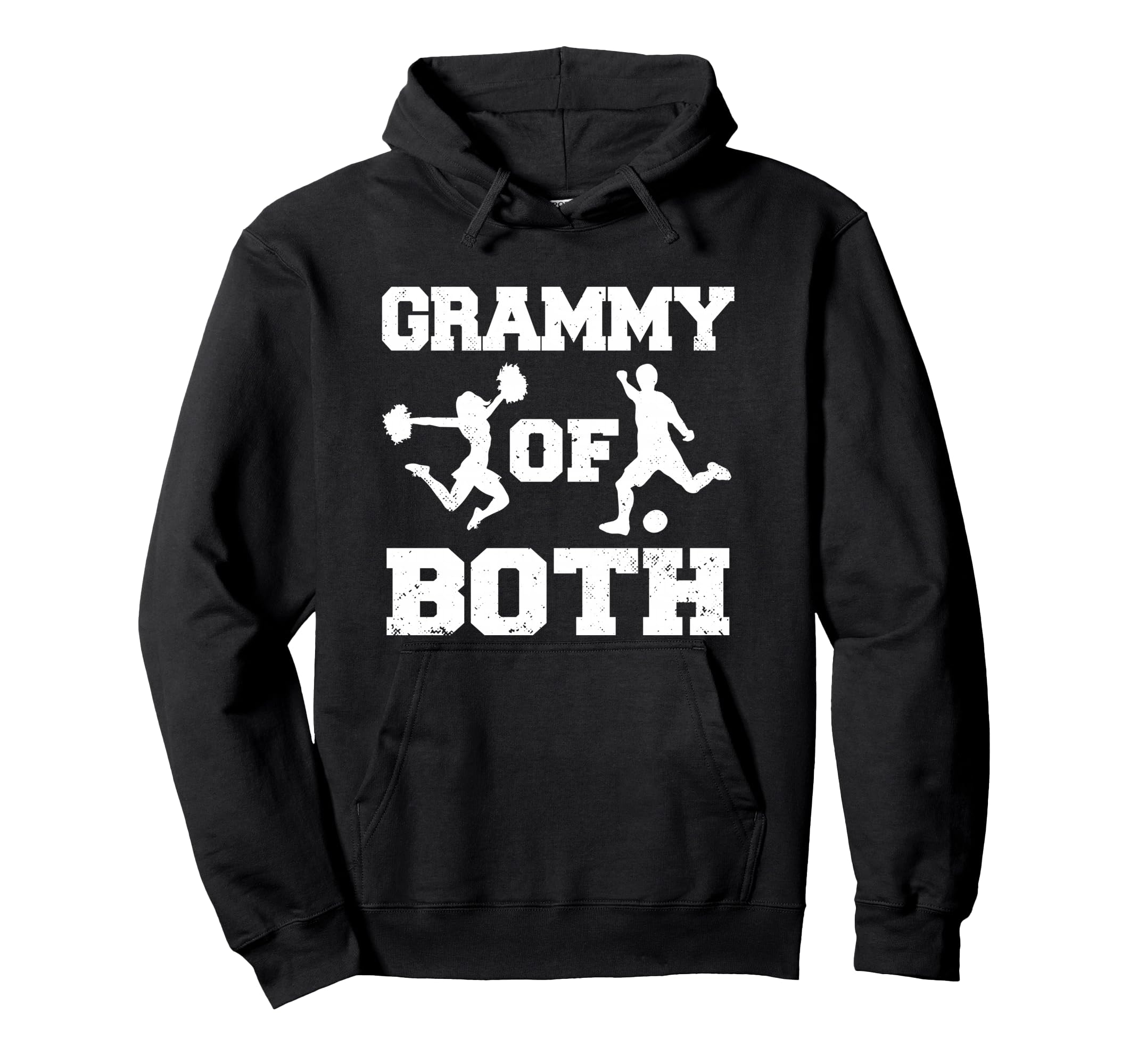 Grammy Both Cheer Soccer Funny Hoodie - Casual Everyday Wear Men Women