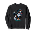 Bernese Mountain Dog Soccer Sweatshirt - Fun Novelty Design for Adults