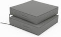 Patio Chair Cushions 24 X 24 X 5 Inch Waterproof Outdoor Seat Cushions for Patio Furniture, Outdoor Sofa Couch Pads with Ties & Handle, Set of 2, Light Grey