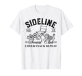 Funny Sideline Social Club Soccer Mom T-Shirt - Minimalist Print Unisex