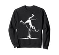 Elephant Handstand Soccer Ball Sweatshirt - Minimalist Print for Adults