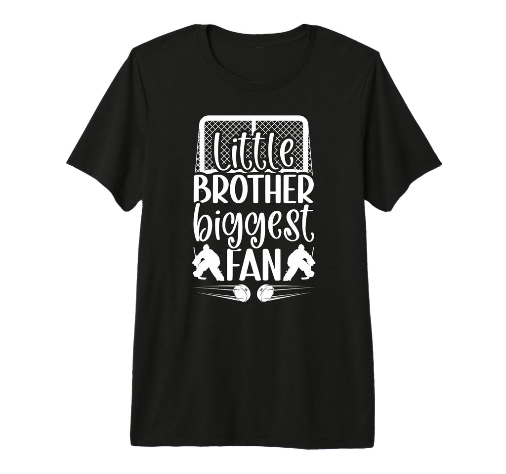 Little Brother Hockey Goalie T-Shirt - Aesthetic Graphic for Adults