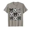 Soccer Coquette Bow Funny Soccer Bow T-Shirt - Unique Graphic Unisex