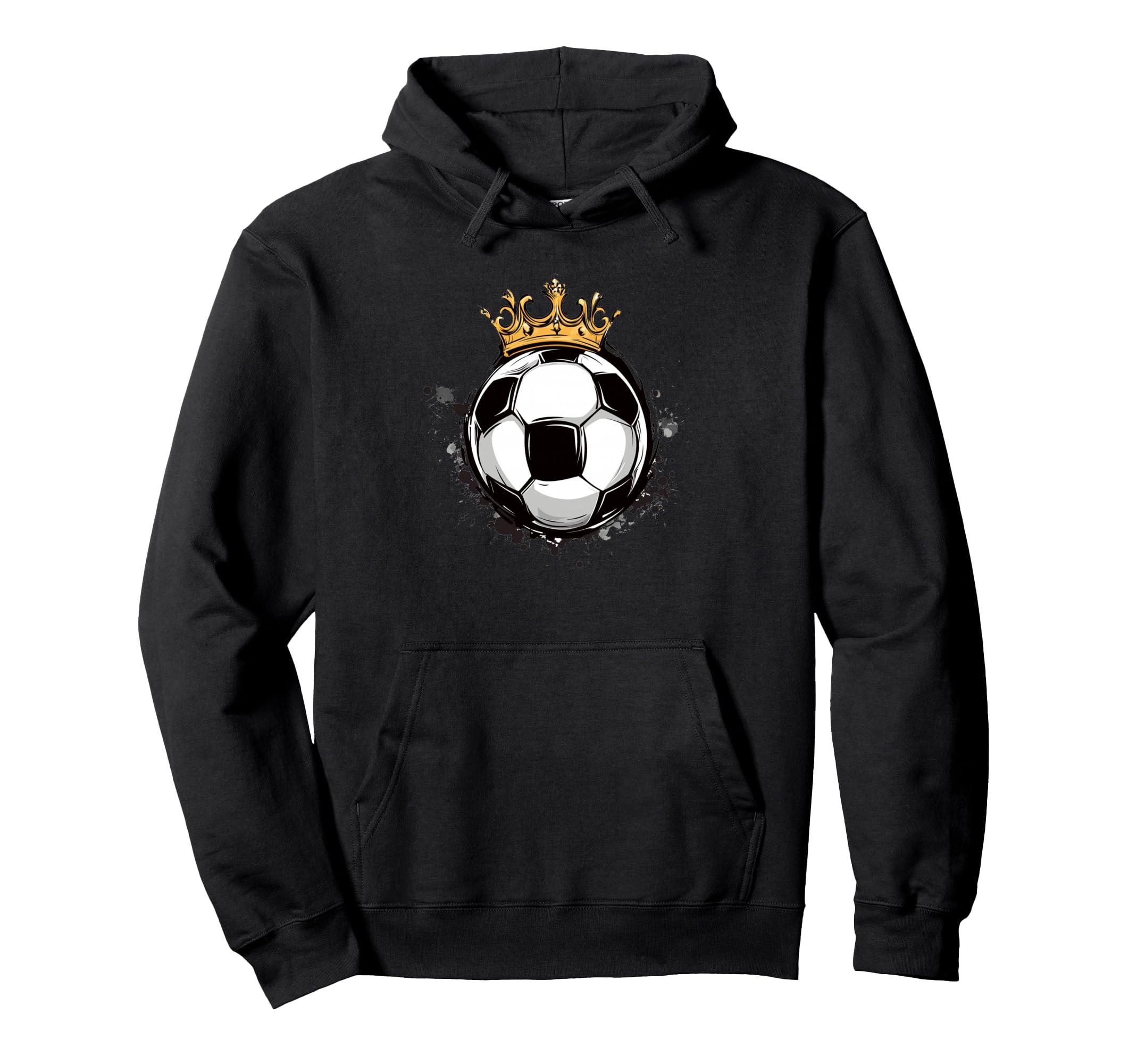 Soccer Royalty Crowned Ball And Hoodie - Streetwear Style for Adults