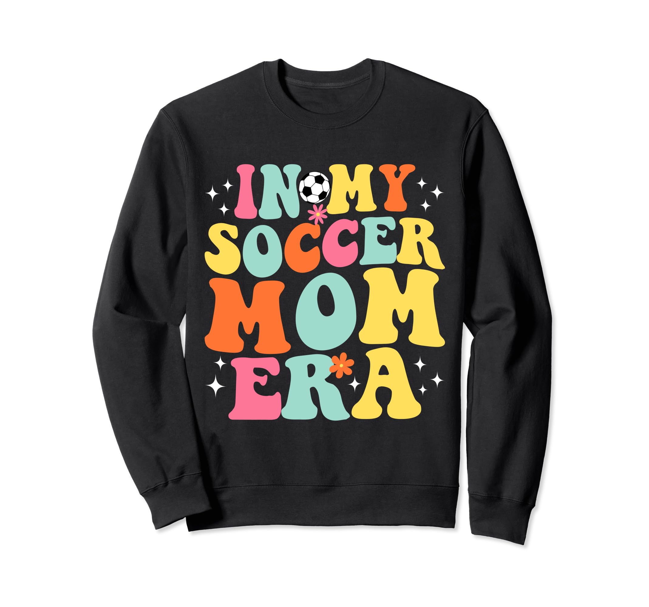 My Soccer Mom Era Game Day Groovy Sweatshirt - Fun Novelty Design Unisex