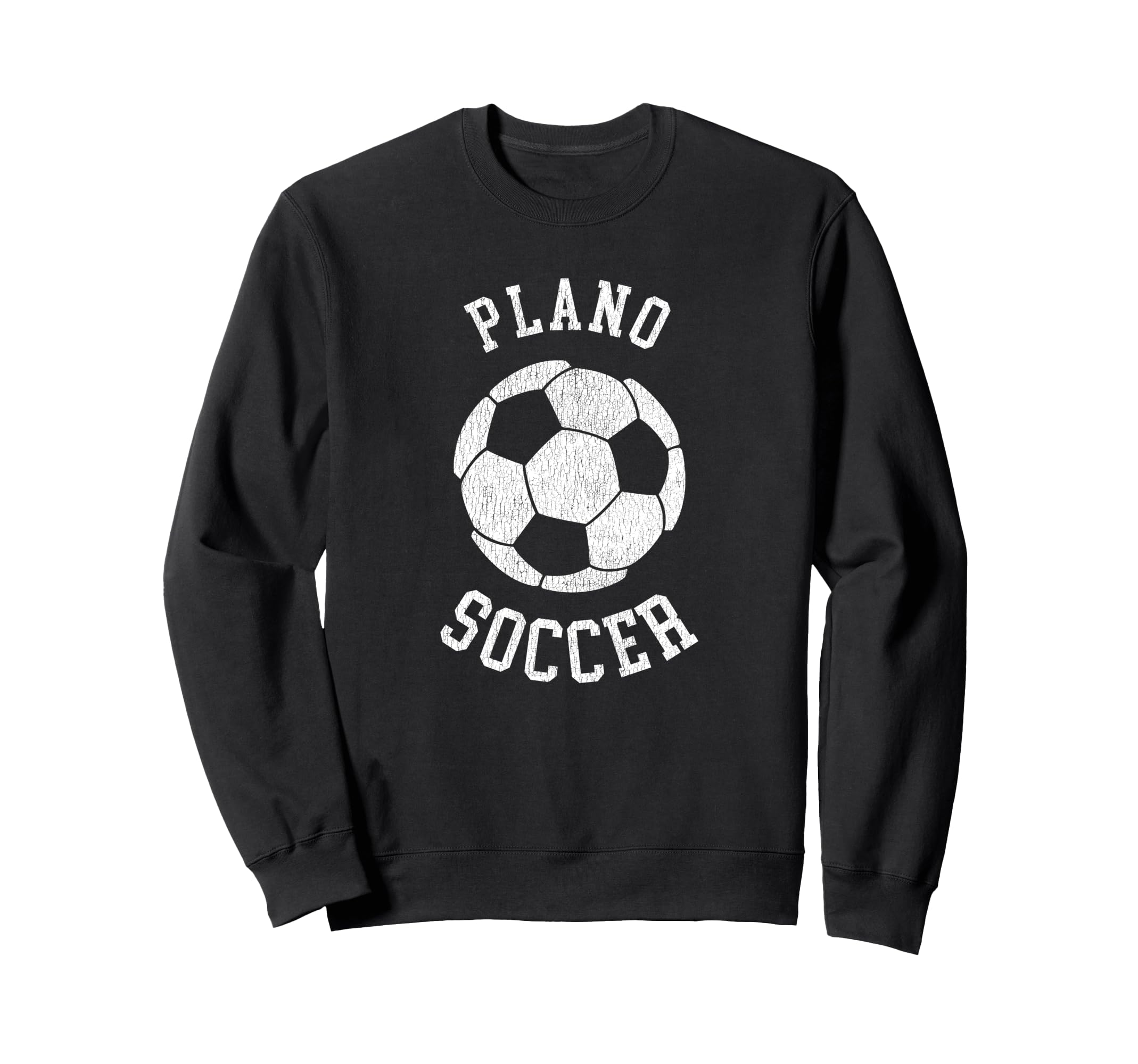 Plano Soccer Distressed 90S Sweatshirt - Minimalist Print Men Women