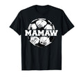 Soccer Mamaw Soccer Ball Split T-Shirt - Casual Everyday Wear Men Women