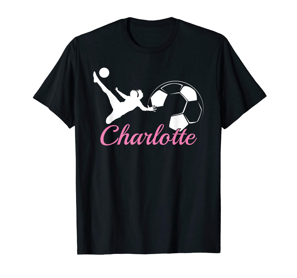Charlotte Name Gift Personalized Soccer T-Shirt - Fun Novelty Design Unisex
