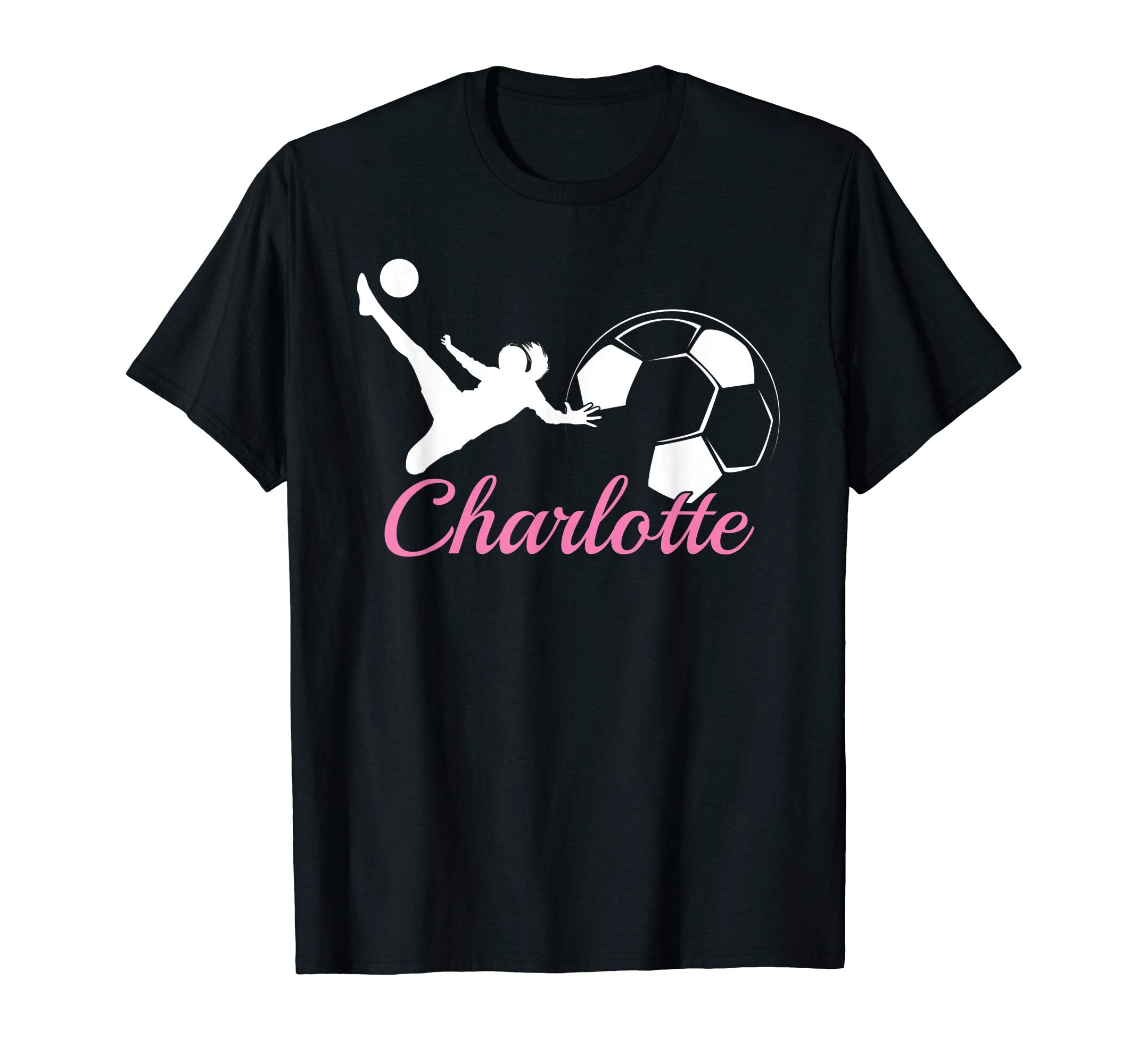 Charlotte Name Gift Personalized Soccer T-Shirt - Fun Novelty Design Unisex
