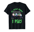 Jesus Name Play Field Hockey Player Team T-Shirt - Custom Art Print Unisex