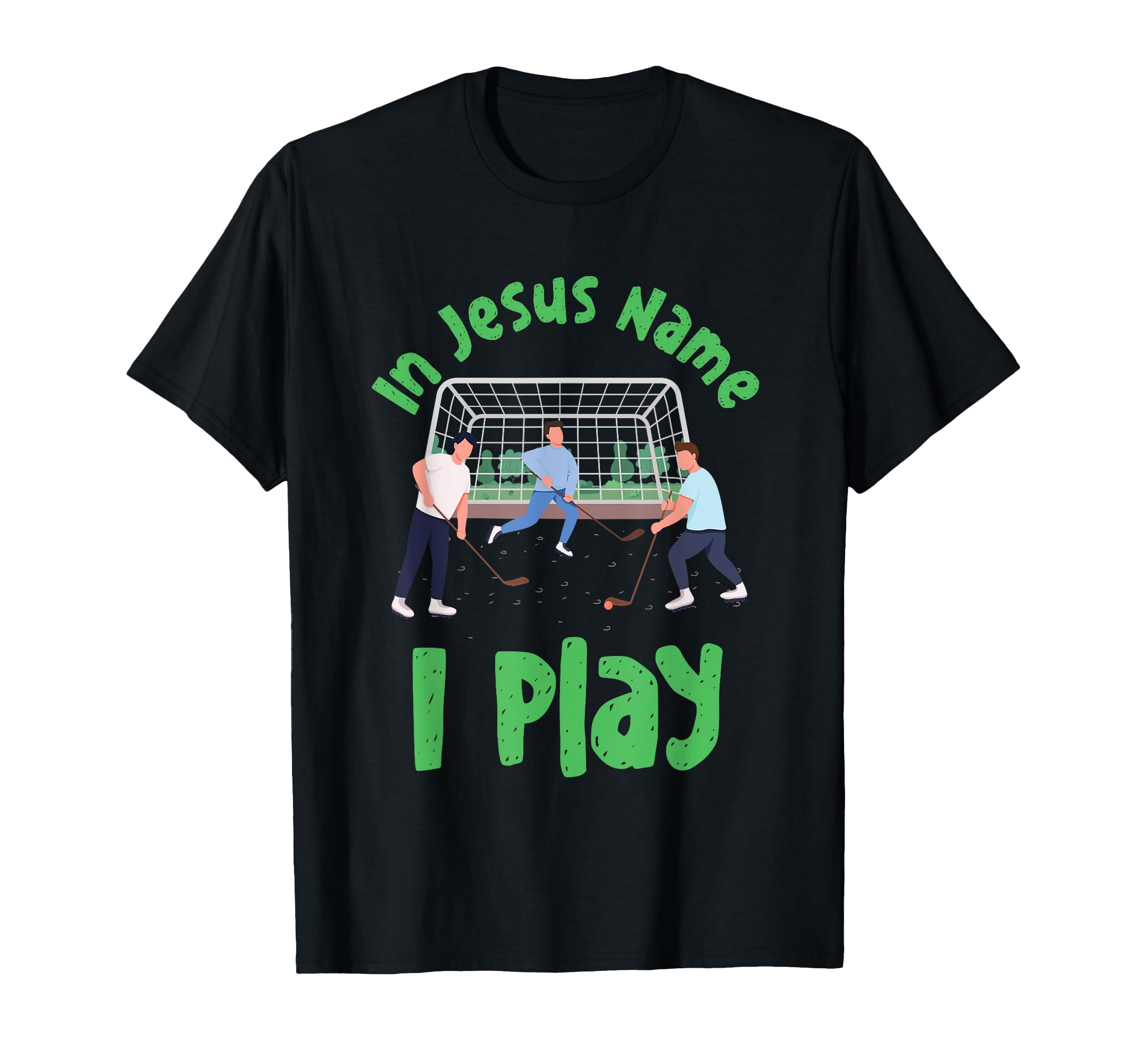 Jesus Name Play Field Hockey Player Team T-Shirt - Custom Art Print Unisex