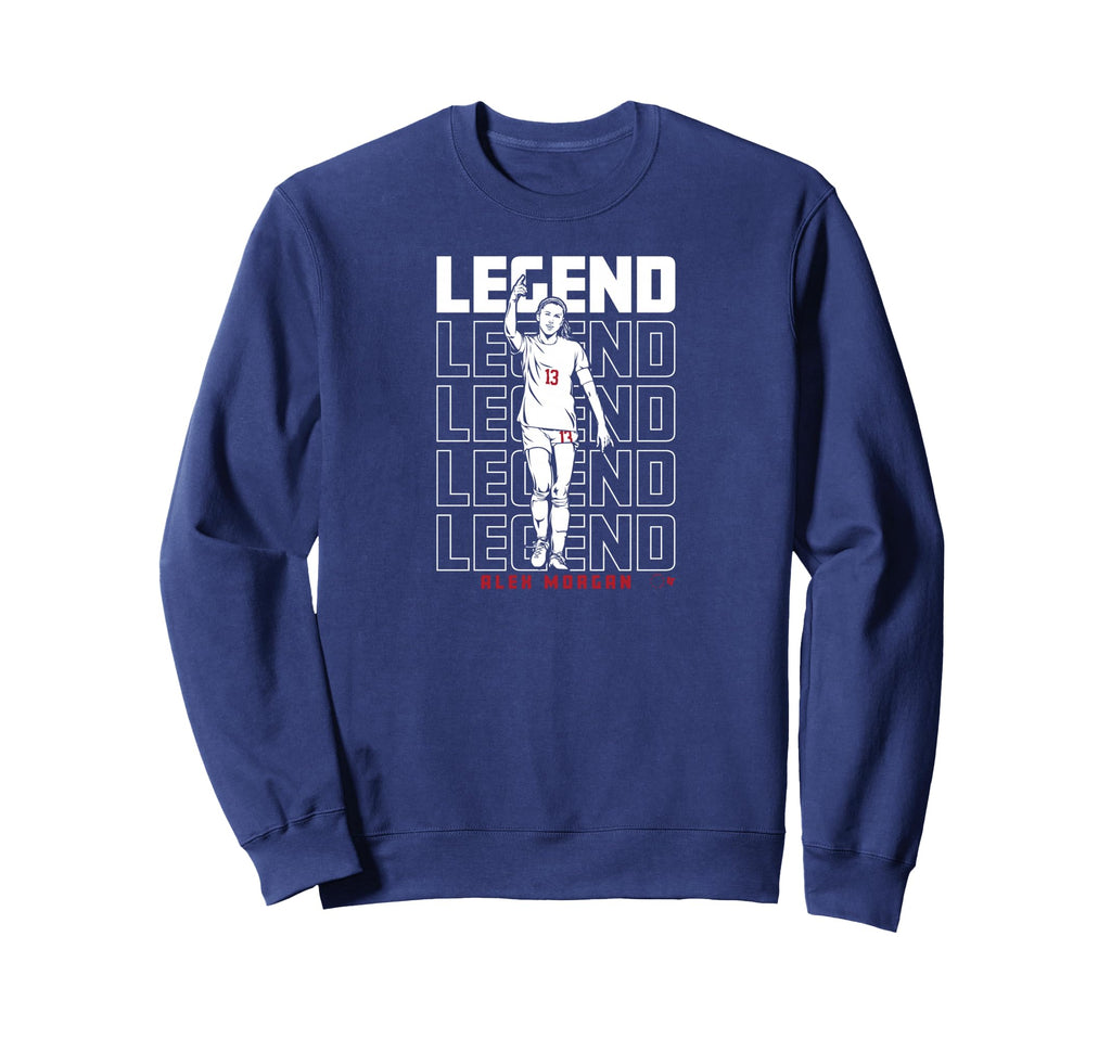 Alex Morgan Legend Uswnt Sweatshirt - Fun Novelty Design for Adults