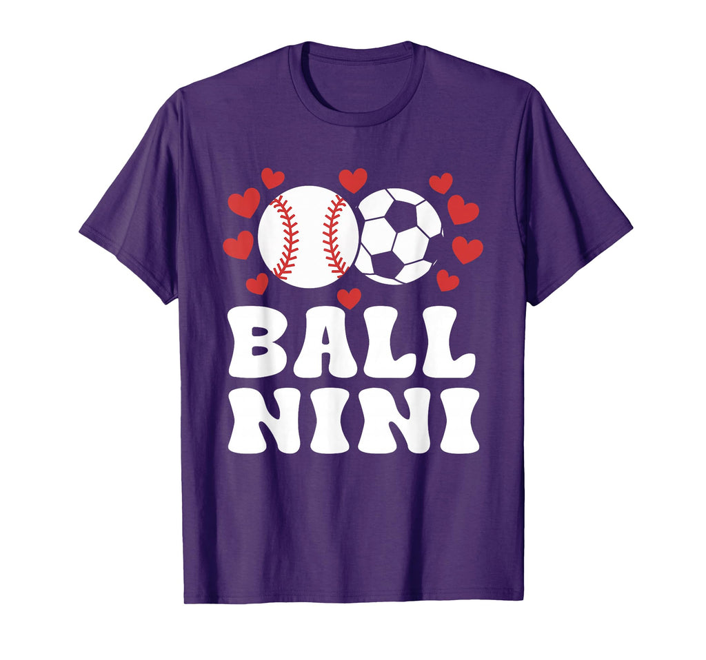 Ball Nini Funny Baseball Soccer Nini T-Shirt - Custom Art Print Men Women