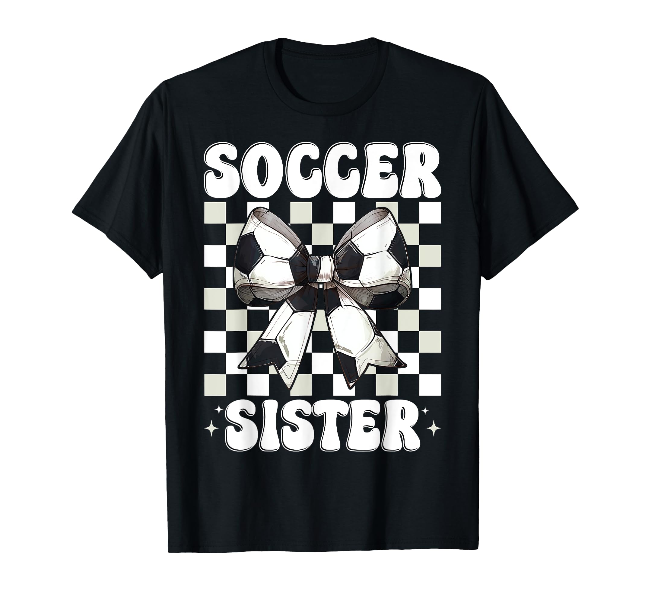 Soccer Sister Soccer Sis Coquette T-Shirt - Casual Everyday Wear Men Women