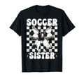 Soccer Sister Soccer Sis Coquette Bow T-Shirt - Graphic Print Men Women