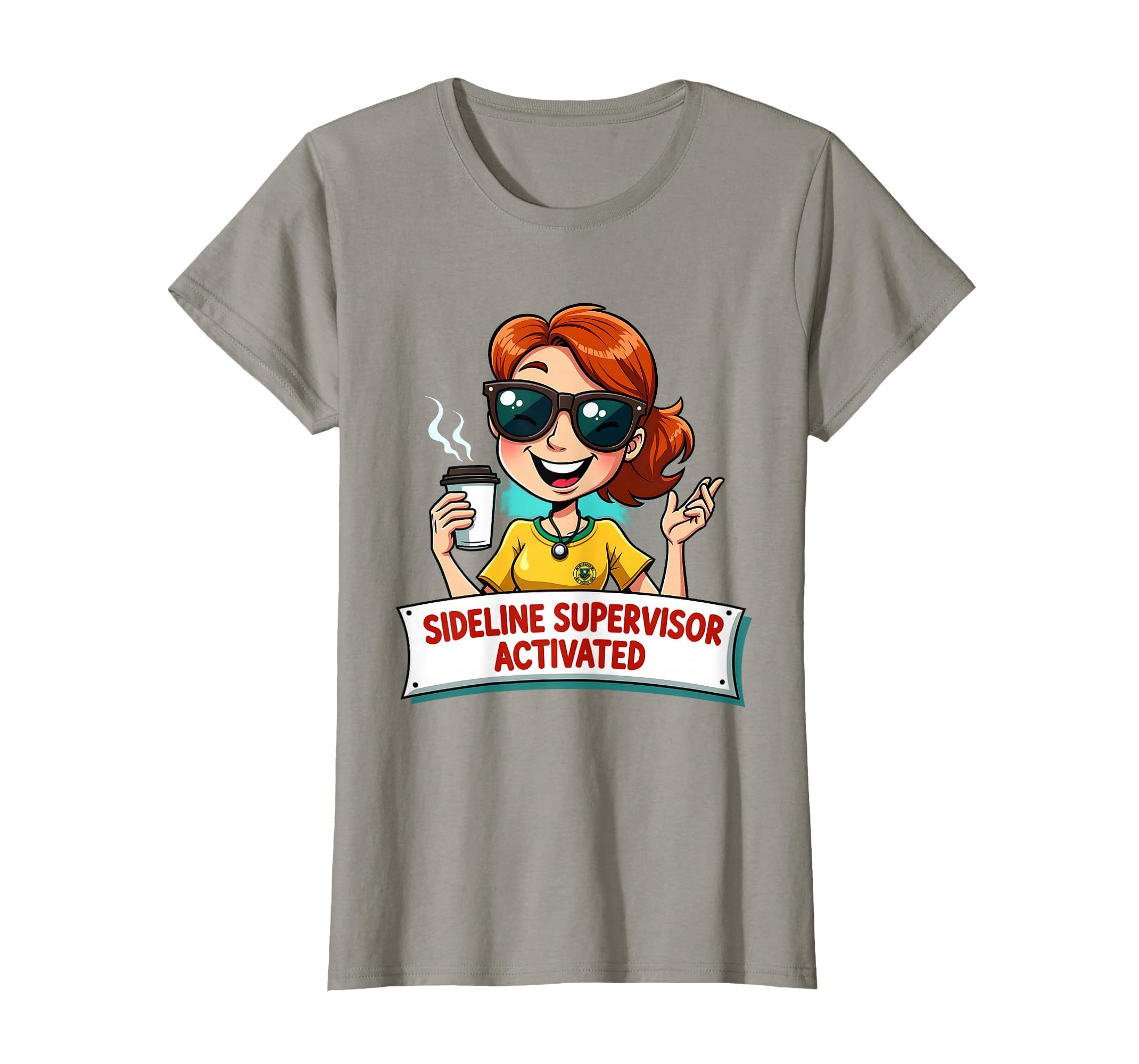 Sideline Supervisor Activated T-Shirt - Aesthetic Graphic for Adults