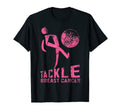 Tackle Breast Cancer Soccer Football T-Shirt - Graphic Print for Adults
