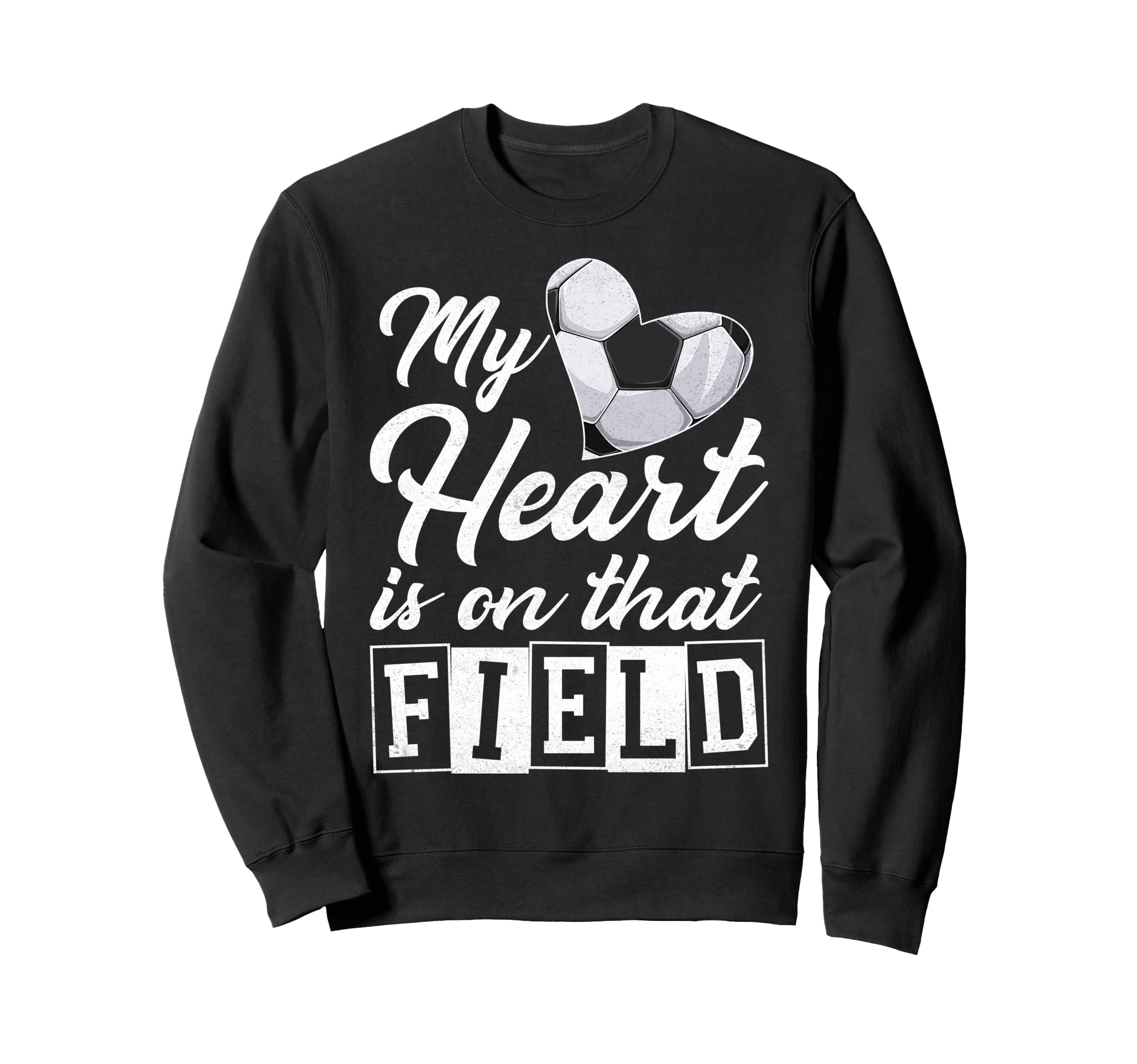 My Heart Is That Field Soccer Sweatshirt - Minimalist Print Men Women