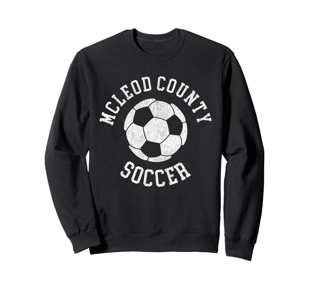 Mcleod County Soccer Distressed 90S Sweatshirt - Unique Graphic Unisex