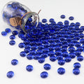 2.16LB Glass Beads Vase Filler Aquarium Gravel Decor Flat Glass Marbles Gems Pebbles Fish Tank Rocks Home Decorative Art Craft - Cobalt Blue