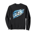 Argentina Football Blue White Sweatshirt - Aesthetic Graphic Men Women