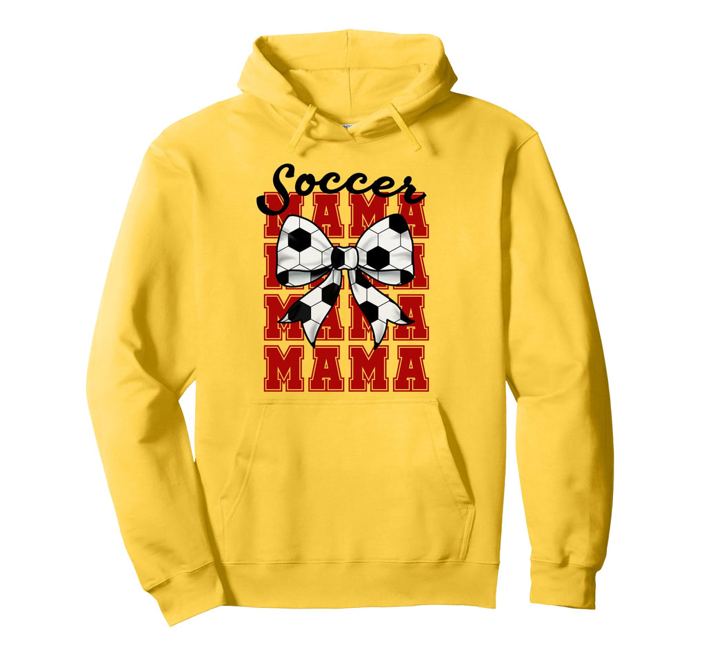Soccer Bow Mama Mama Mama Mama Game Hoodie - Fun Novelty Design for Adults