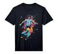 Diego Maradona Cosmic Football Legend T-Shirt - Trendy Graphic for Adults